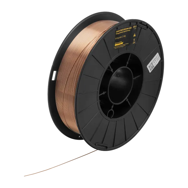 Омедненная проволока Denzel ER70S-6, диам. 0,8 мм, 5 кг, диам. катушки D200 