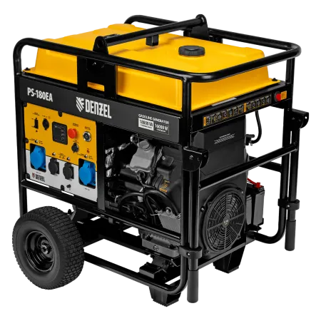 Генератор бензиновый DENZEL PS-180EA, 18 кВт,230 В, 65л, разъем ATS,эл.старт