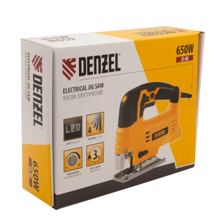 Лобзик электрический DENZEL JS-80, 650 Вт, 80 мм