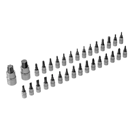 Набор инструментов DENZEL 1/2", 1/4", 3/8", CrV, S2, пластиковый кейс, 216 предметов