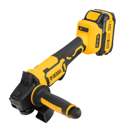 Машина шлифовальная угловая аккумуляторная бесщет. DENZEL AGH-BL-20-125, Li-Ion, 20 В