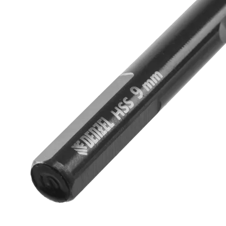 Сверло по металлу DENZEL 9 мм, HSS-Tin, Golden Tip, 8 шт.