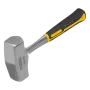 Кувалда DENZEL 1,5 кг, цельнометаллическая, двухкомпонентная рукоятка