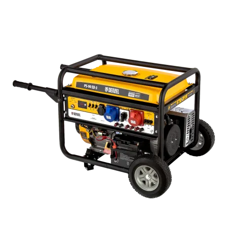 Генератор бензиновый DENZEL PS 90 ED-3, 9.0 кВт, 230 В/400 В, 25 л, электростартер