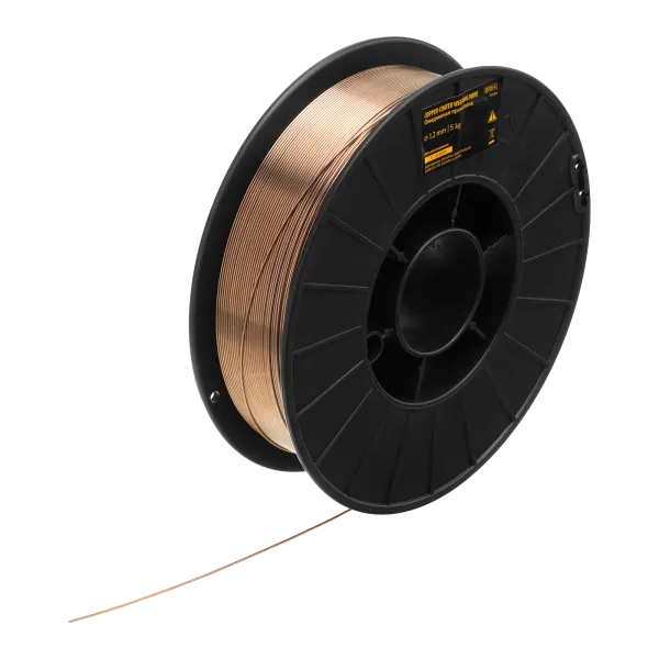 Омедненная проволока Denzel ER70S-6, диам. 1,2 мм, 5 кг, диам. катушки D200