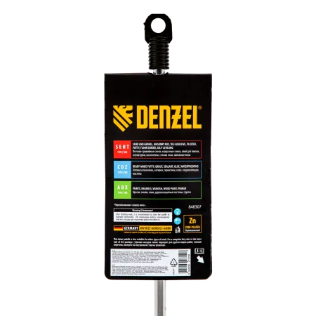 Насадка-миксер для красок DENZEL 74 х 400 мм, Тип A, шестигранный хвостовик 8мм