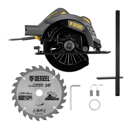 Пила циркулярная DENZEL CSD-190, 1600 Вт, 190 мм