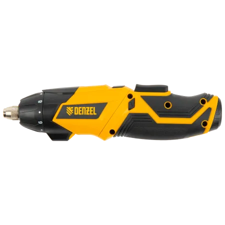 Отвертка DENZEL CSL-3.6-01, с аккумулятором 3.6 В Li-Ion, 1.3 Ач, 200 об/мин, с аксессуарами