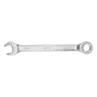 Ключ комбинированный трещоточный DENZEL, 15 мм, CrV, матовый хром