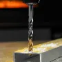 Сверло спиральное по металлу DENZEL 9 x 125 мм, Р6М5, Golden Tip