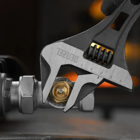 Ключ разводной DENZEL 185 мм, CrV, кованый, укороченная рукоятка