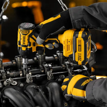 Гайковерт ударный аккумуляторный бесщет. DENZEL CIWH-BL-20-350, Li-Ion, 20 В