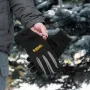 Перчатки универсальные DENZEL, двойные, работа с сенсорным экраном, вязанная манжета, размер 9