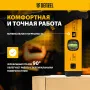 Уровень алюминиевый DENZEL магнит., фрезерованный, 3 глазка (1 зеркал.), 0,5 мм/м, 400 мм