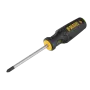 Отвертка DENZEL PZ2x100 мм, CrV, трехкомпонентная рукоятка
