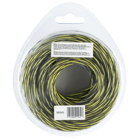 Леска для триммера DENZEL двухкомпонентная витая квадратная, 2,0мм х 15м, блистер SkyCutter