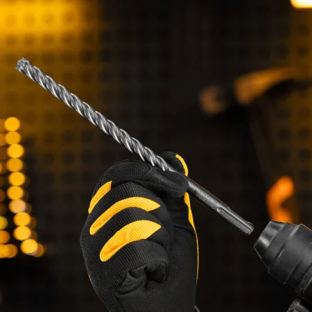 Бур по бетону DENZEL, цельная крестовая пластина, 10x215 мм, SDS PLUS