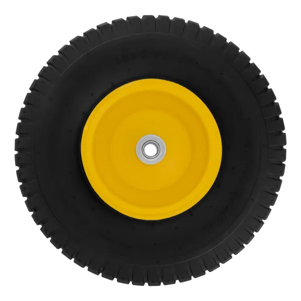 Колесо пневматическое DENZEL 15/6.00-6, D 370 мм, подш. внут. диам. 16 мм, длина оси 100 мм