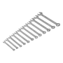Набор инструментов DENZEL 1/2", 1/4", 3/8", CrV, S2, пластиковый кейс, 144 предмета