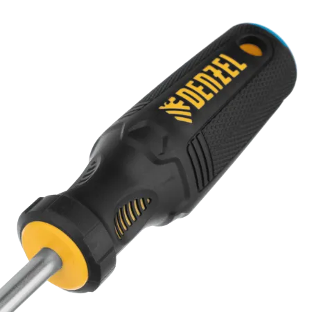 Отвертка DENZEL SL8x150 мм, CrV, трехкомпонентная рукоятка