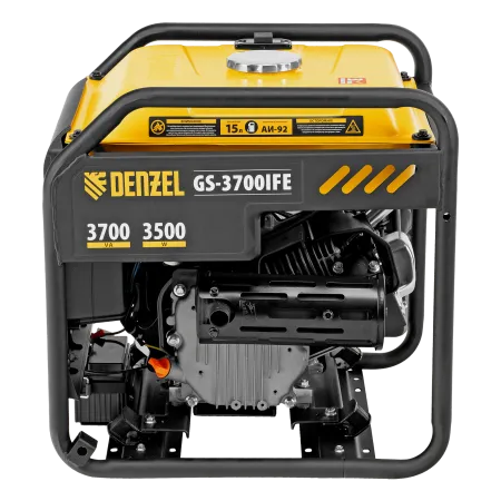 Генератор инверторный DENZEL GS-3700iFE, 3,7 кВт, 230 В, открытый корпус, электростартер