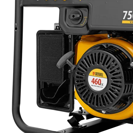 Генератор инверторный DENZEL GS-7500iFEA, 7,5 кВт, 230 В, открытый корпус, электростартер, ATS