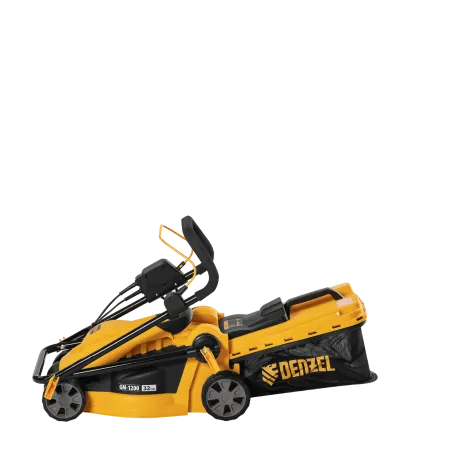 Газонокосилка электрическая DENZEL GM-1200, 1200 Вт, ширина 32 см, 3 уровня, 25 л