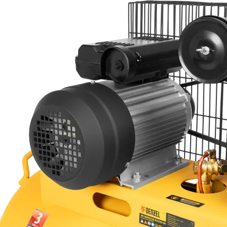 Компрессор воздушный DENZEL BCV2200/100, 2.2 кВт, ременный привод, 100 литров, 370 л/мин