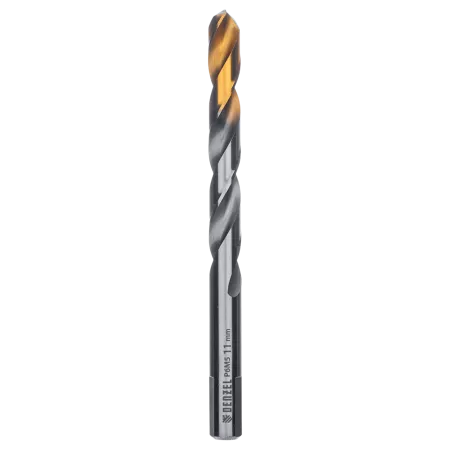 Сверло спиральное по металлу DENZEL 11 x 142 мм, Р6М5, Golden Tip 