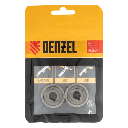 Подающий ролик DENZEL U профиль под алюминиевую проволоку 1,0-1,2 мм, 2 шт