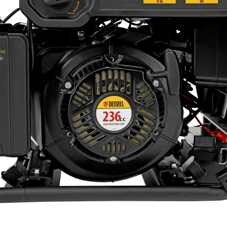 Генератор инверторный DENZEL GS-5500iFEA, 5,5 кВт, 230 В, открытый корпус, электростартер, ATS