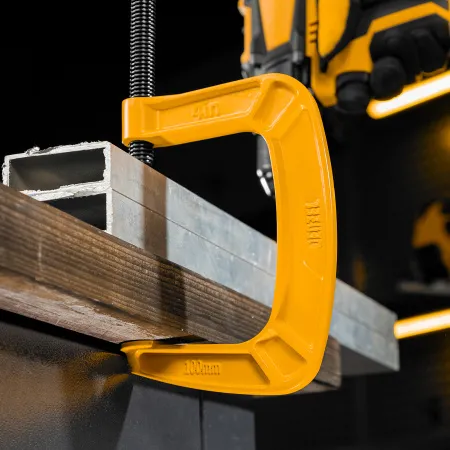 Струбцина DENZEL G-образная, усиленная, 100 мм