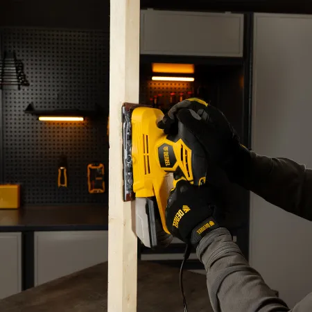 Машина плоскошлифовальная вибрационная DENZEL VS-90-187, 240 Вт, 6000-11000 об/мин