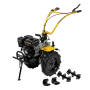 Мотоблок DENZEL DPT-370X, 7 л.с, дисковое сцепление,  фрез 3 x 4, ВОМ, передачи 3В/1Н