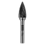Борфреза по металлу DENZEL твердосплавная, параболическая заостренная, тип-G, 12 мм