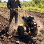 Мотоблок DENZEL DPT-270X, 7 л.с, дисковое сцепление,  фрез 3 x 4, ВОМ, передачи 2В/1Н