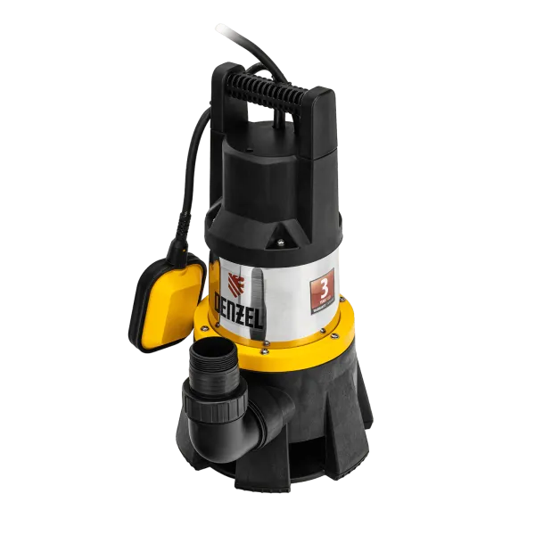 Дренажный насос DENZEL DP1400X, 1400 Вт, высота подъема 11 м, 25000 л/ч