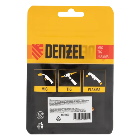 Набор цанг для электрода DENZEL 1,6мм, 2,0мм, 2,4мм, 3,2 мм