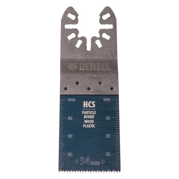 Насадка для МФИ DENZEL 782312 режущая пазовая прямая, HCS, по дереву, 34 х 1.4 мм