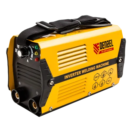 Аппарат инверторный дуговой сварки DENZEL DS-200 Compact, 200 А, ПВ 70%, 1.6-5 мм