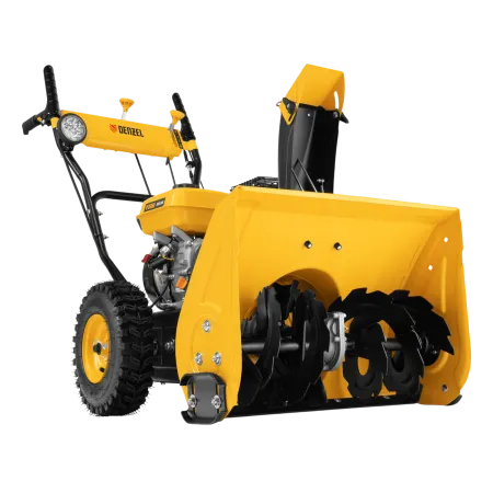 Гибридная снегоуборочная машина DENZEL с функц. подметания SWB-800, 212 сс, руч. старт, 2 насадки