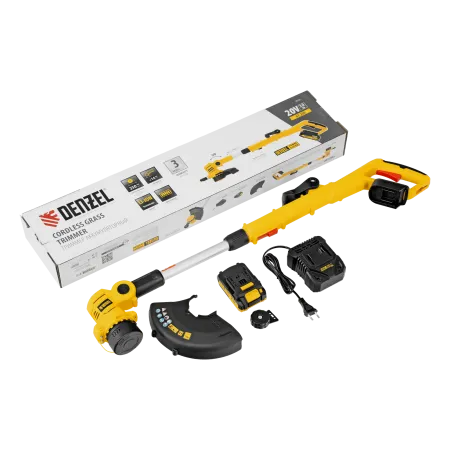 Триммер аккумуляторный DENZEL GT-230, 230 мм, Li-Ion, 20 В
