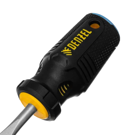 Отвертка DENZEL SL6x38 мм, S2, 3к рукоятка