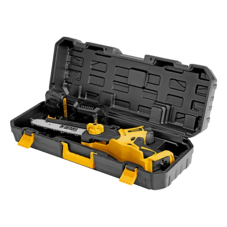 Цепная мини-пила аккумуляторная бесщеточная DENZEL СCS-200BL, шина 200 мм, Li-Ion, 20 В