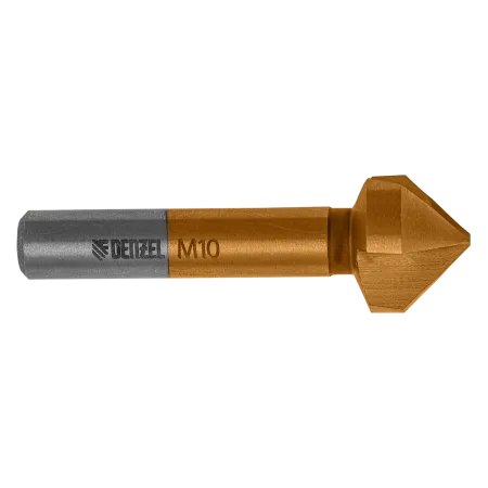 Зенковка конусная DENZEL под М10, HSS, по металлу, 6-гранный хвостовик