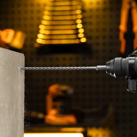 Бур по бетону DENZEL, цельная крестовая пластина, 6x265 мм, SDS PLUS