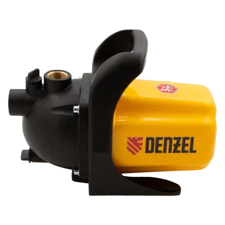 Насос садовый поверхностный DENZEL GP600, 600 Вт, 3000 л/ч, высота подъема 35 м, пластик