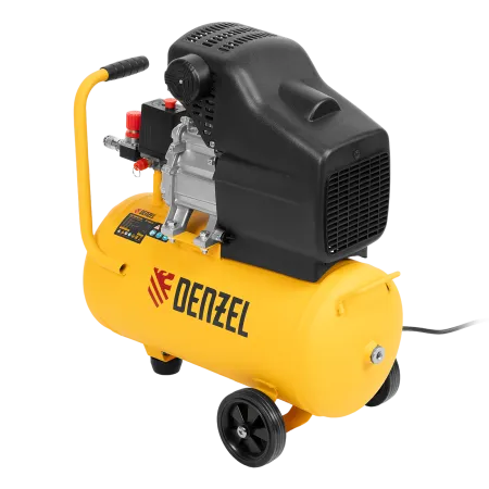 Компрессор воздушный DENZEL DC1500/24, 1.5 кВт, прямой привод, 24 литра, 220 л/мин