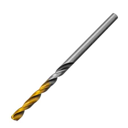 Сверло спиральное по металлу DENZEL 3,2 x 65 мм, Р6М5, Golden Tip, многогранная заточка, 2шт.