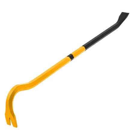 Лом-гвоздодер DENZEL 600 мм, шестигранный 16 мм, окрашенный, сталь 65